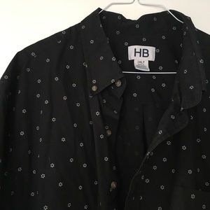 🗝 Harbor Bay black floral shirt 🗝